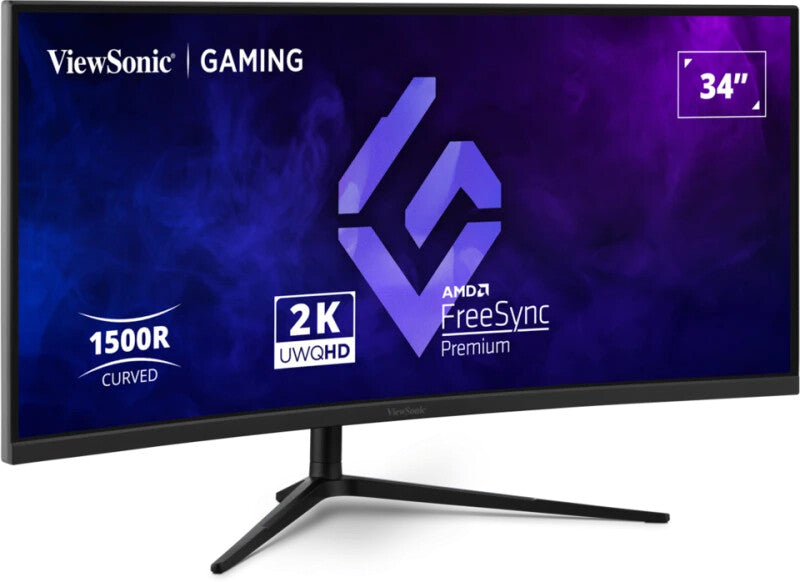 Viewsonic VX3418C-2K computer monitor 86.4 cm (34") 3440 x 1440 pixels UltraWide Quad HD Black