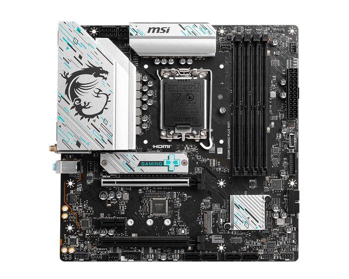 MSI B760M GAMING PLUS WIFI mATX Motherboard | LGA1700 | 4x DDR5 Slots | Wi-Fi 6E