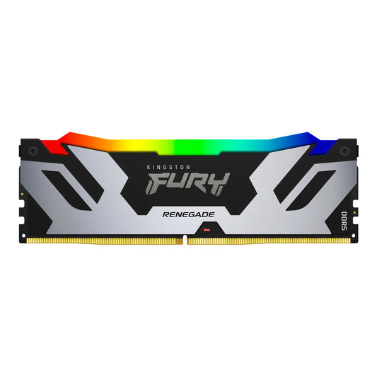 Kingston FURY Renegade 16 GB (1x16 GB) DDR5 6400 MHz Memory Kit | CL32, XMP, Heatsink, ARGB