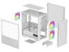 DeepCool R-CH360-WHAPE3D-G-1 ARGB Micro Tower PC Case White | Liquid Cooling Support