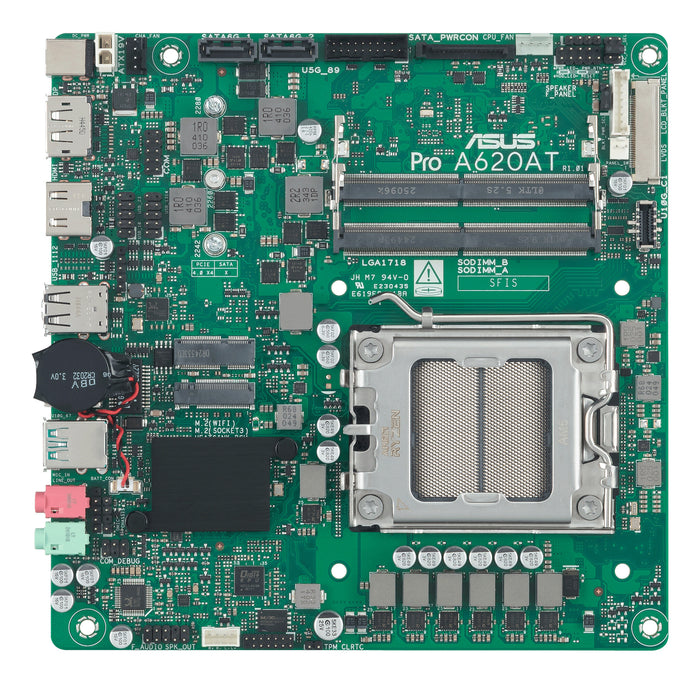 ASUS Pro A620AT-CSM Thin Mini ITX Motherboard | AM5 | 2x DDR5 Slots