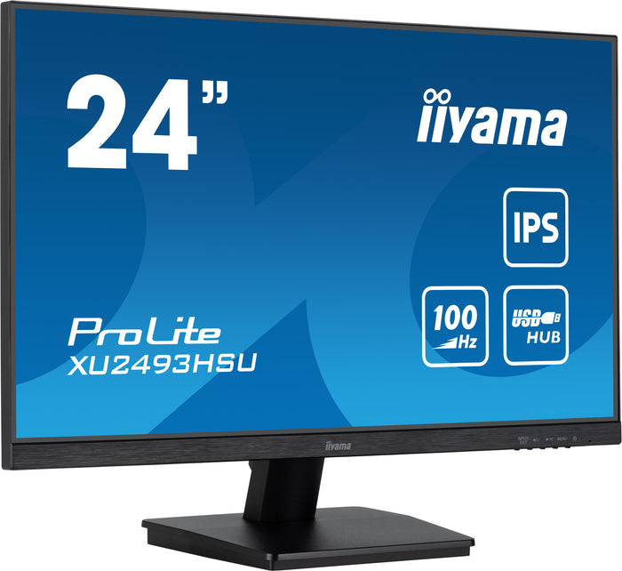 iiyama ProLite XU2493HSU-B7 24" Full HD Monitor | 1920 x 1080 100Hz 1ms HDMI DP