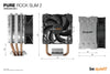 be quiet! PURE ROCK SLIM 2 CPU Cooler | 90mm 2000 RPM Rifle bearing 130W TDP Intel & AMD Compatible Silver
