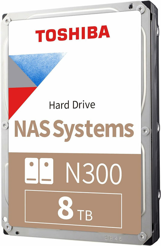 Toshiba N300 NAS internal hard drive 8 TB 7200 RPM 256 MB 3.5" Serial ATA III