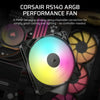 Corsair RS140 ARGB Case Fan | 140mm 1700 RPM 95.5 CFM PWM RGB Black