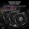 Corsair RS120 Case Fan | 120mm 2100 RPM 72.8 CFM PWM Black
