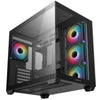 DeepCool CG530 4F ARGB Midi Tower PC Case Black | Liquid Cooling Support