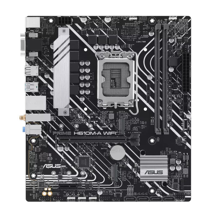 ASUS PRIME H610M-A WIFI micro ATX Intel Motherboard | LGA1700 Socket - 2 x DDR5 Memory Slots