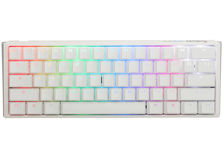 Ducky One3 Pure White Mini keyboard USB UK English