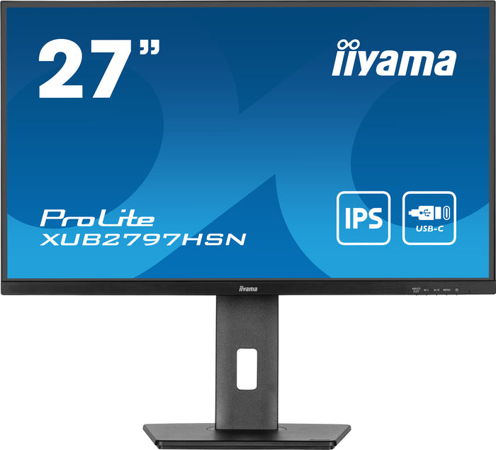 iiyama ProLite XUB2797HSN-B1 27" Full HD Monitor | 1920 x 1080 100Hz 1ms USB-C HDMI DP