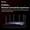 Synology RT6600ax Router WiFi6 1xWAN 3xGbE 1x2.5Gb wireless router Tri-band (2.4 GHz / 5 GHz / 5 GHz) 4G Black