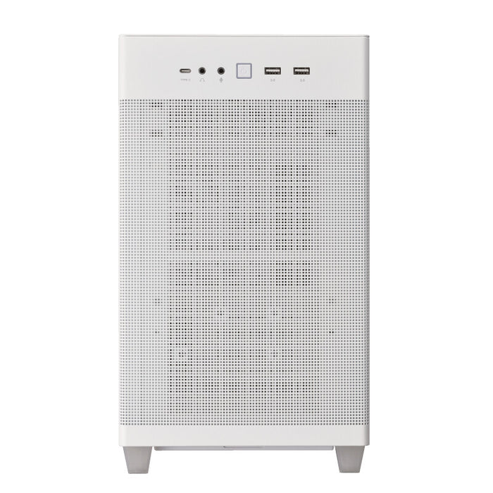 ASUS Prime AP201 MicroATX Mini Tower PC Case White | Liquid Cooling Support