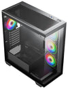 Solus Panoramic Gaming PC Case - 3 x Side Fans and 1 x Rear Fan - ARGB Fan Controller