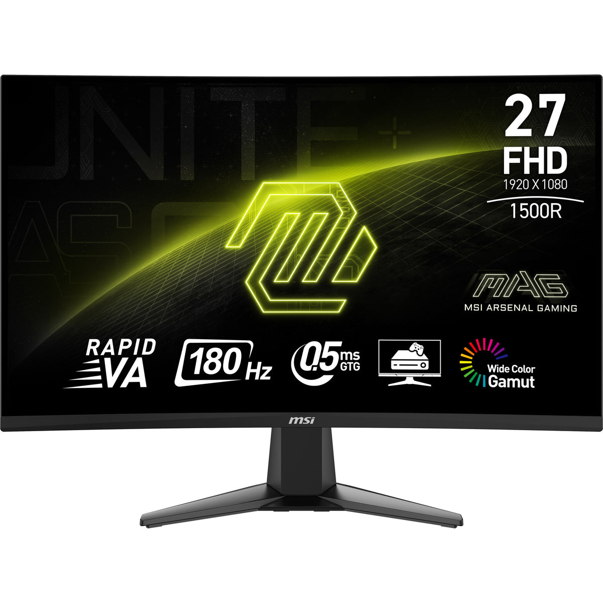 MSI MAG 27C6F 27" Full HD Curved Gaming Monitor | 1920 x 1080 180Hz 1ms HDMI DP