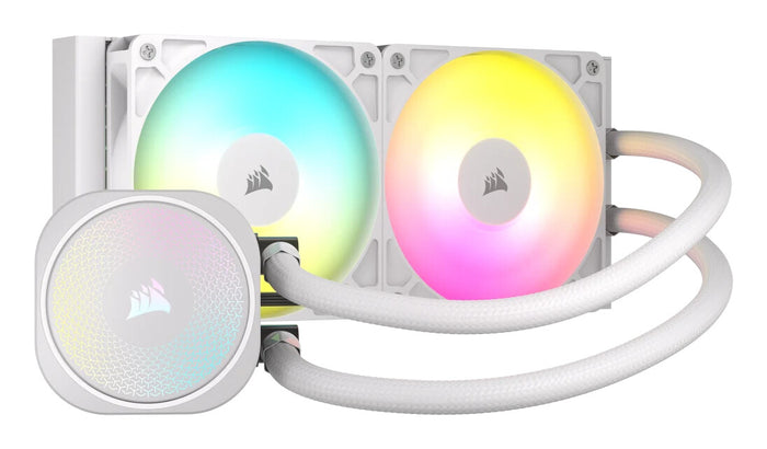 Corsair NAUTILUS 240 RS ARGB Liquid AIO Liquid Cooler | 240mm 2100 RPM 74.37 CFM PWM RGB White