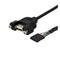 StarTech 1 ft Panel Mount USB Cable - USB A to Motherboard Header Cable F/F