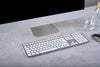 CHERRY KW 9100 SLIM FOR MAC Keyboard | Wired & Wireless, QWERTY, Silver