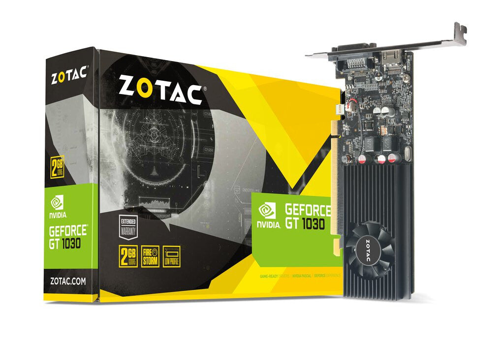 Zotac GeForce GT 1030 2 GB GDDR5 Graphics Card | PCIe 3.0 | 1 x HDMI | Active Cooling