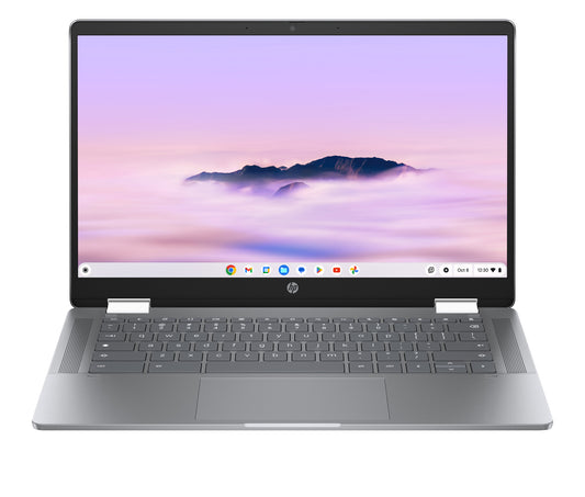 HP Chromebook x360 14b-cd0003na Intel® Core™ i3 i3-N305 35.6 cm (14") Touchscreen Full HD 8 GB LPDDR5-SDRAM 128 GB UFS Wi-Fi 6 (802.11ax) ChromeOS Silver