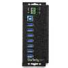 StarTech.com 7-Port USB 3.0 Hub with Power Adapter - Metal Industrial USB-A Hub with ESD & 350W Surge Protection - Din/Wall/Desk Mountable - High Speed USB 3.2 Gen 1 (5Gbps) Hub