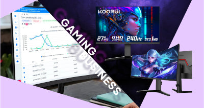 KOORUI 24E4 24 inch High-Performance Gaming Monitor, 165Hz/144Hz,3