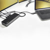 StarTech.com USB-C & USB-A Dock - Hybrid Universal Triple Monitor Laptop Docking Station DisplayPort & HDMI 4K 60Hz - 85W Power Delivery, 6x USB Hub, GbE, Audio - USB 3.1 Gen 2 10Gbps