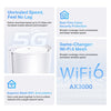 TP-LINK 5G Whole Home Mesh WiFi 6 Gateway AX3000 Dual-band Wi-Fi 6 Mesh System | LTE 5G, White