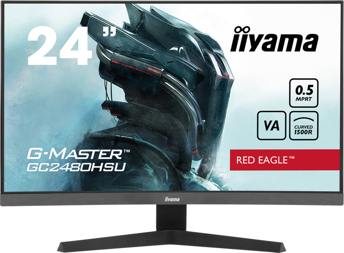 iiyama G-MASTER GC2480HSU-B1 24" Full HD Curved Gaming Monitor | 1920 x 1080 180Hz HDMI DP