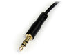 StarTech 3 ft Slim 3.5mm to Right Angle Stereo Audio Cable - M/M