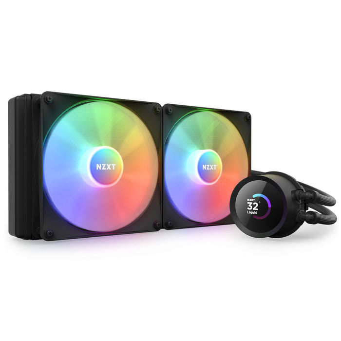 NZXT Kraken 280 RGB AIO Liquid Cooler | 280mm 1500 RPM 90.79 CFM PWM RGB Black
