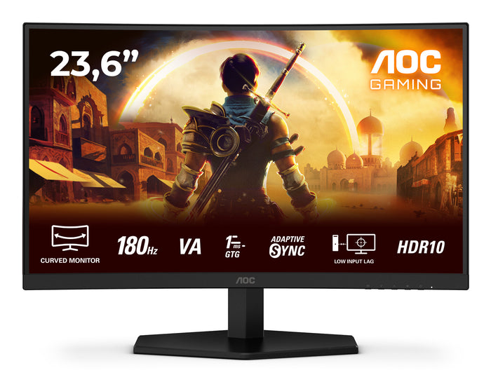 AOC G4 C24G42E 24" Full HD Curved Gaming Monitor | 1920 x 1080 180Hz HDMI DP