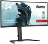 iiyama G-MASTER GCB3481WQSU-B1 34" UltraWide Quad HD Curved Monitor | 3440 x 1440 180Hz HDMI DP