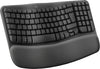 Logitech Wave Keys for Business Keyboard | Wireless, QWERTY, Graphite