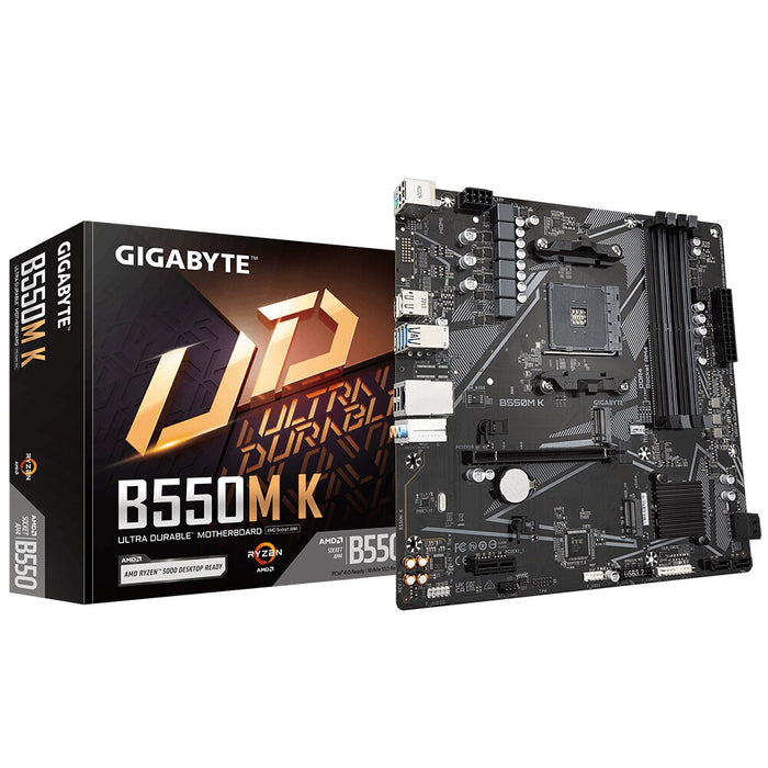 Gigabyte B550M K 1.0 mATX Motherboard | AM4 | 4x DDR4 Slots