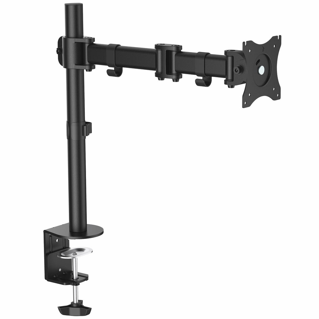 .com Desk Mount Monitor Arm up to 34" VESA Compatible Displays Articulating Pole Mount Single Monitor Arm Ergonomic Height Adjustable Monitor Mount Desk Clamp Grommet