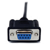 StarTech 2m Black DB9 RS232 Serial Null Modem Cable F/M
