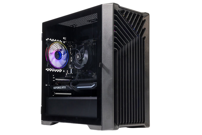 GTR Gaming PC | AMD Ryzen 5 5500 | NVIDIA RTX 5050 8GB | 16GB DDR4 3600MHz RAM | 1TB NVMe SSD | 650W PSU | Windows 11 | Wi-Fi - ARGB Case