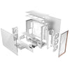 Antec FLUX PRO White EUV ARGB Full Tower PC Case White, Wood | Liquid Cooling Support