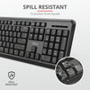 Trust ODY Keyboard | Wireless, QWERTY, Black, Mouse Included