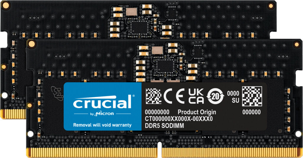 Crucial CT2K8G48C40S5 16 GB (2x8 GB) DDR5 4800 MHz Memory Kit | CL40