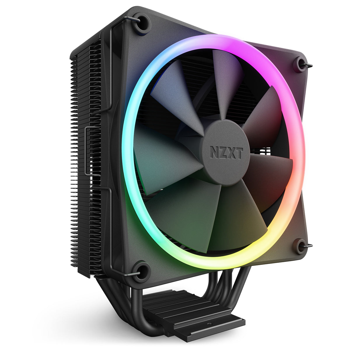 NZXT T120 RGB CPU Cooler | 120mm 1800 RPM 50.18 CFM PWM RGB Fluid Dynamic Bearing (FDB) Black