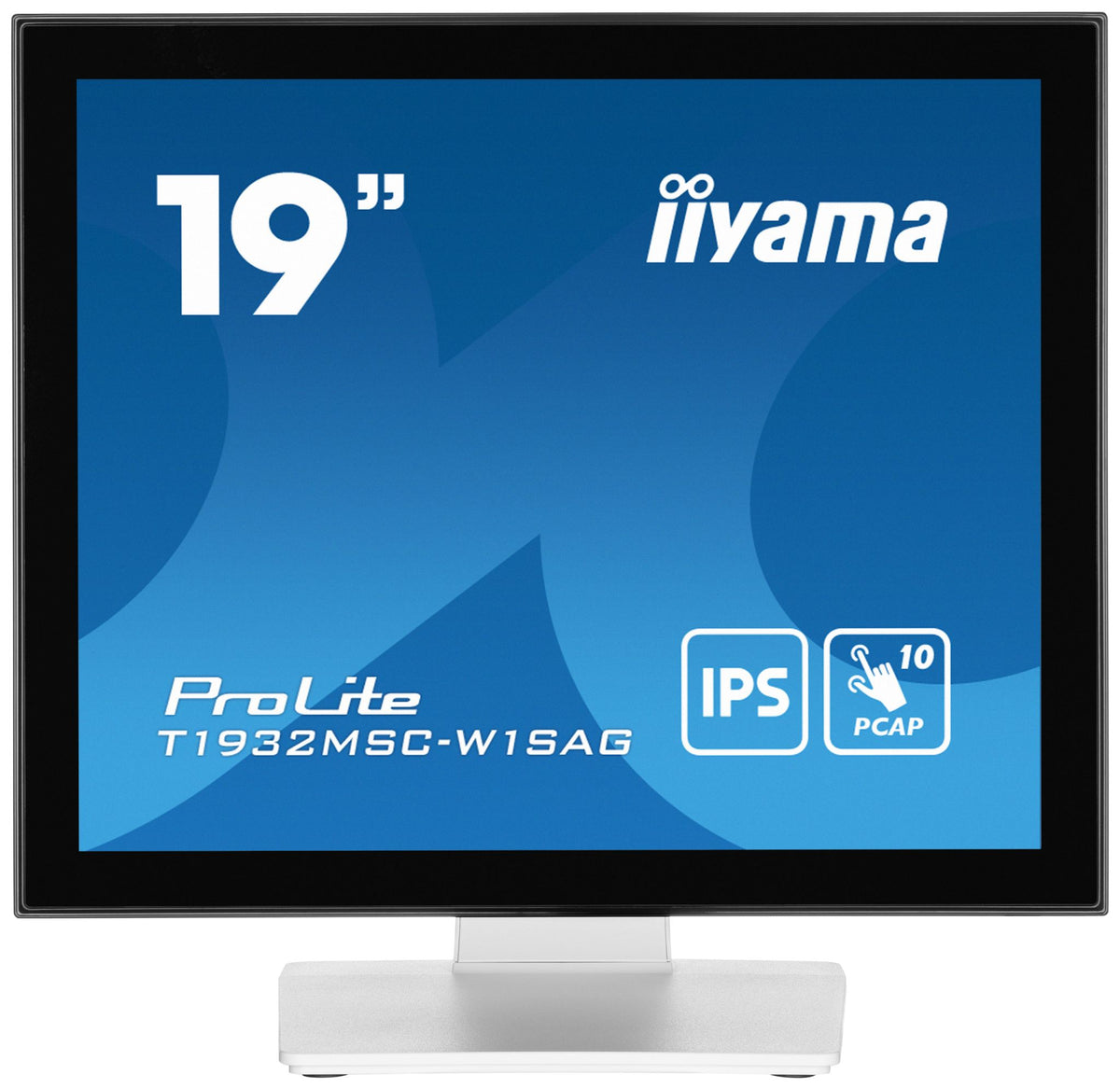 iiyama ProLite T1932MSC-W1SAG computer monitor 48.3 cm (19") 1280 x 1024 pixels Full HD LED Touchscreen Tabletop White