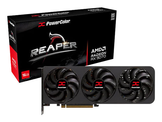 PowerColor Radeon Rx 9070 16 GB GDDR6 Overclocked Graphics Card | PCIe 5.0 x16 | 3 x DP and 1 x HDMI | Active Cooling