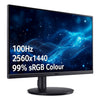 Acer CB2 UM.HB2EE.320 27" Wide Quad HD Monitor | 2560 x 1440 100Hz 1ms HDMI DP