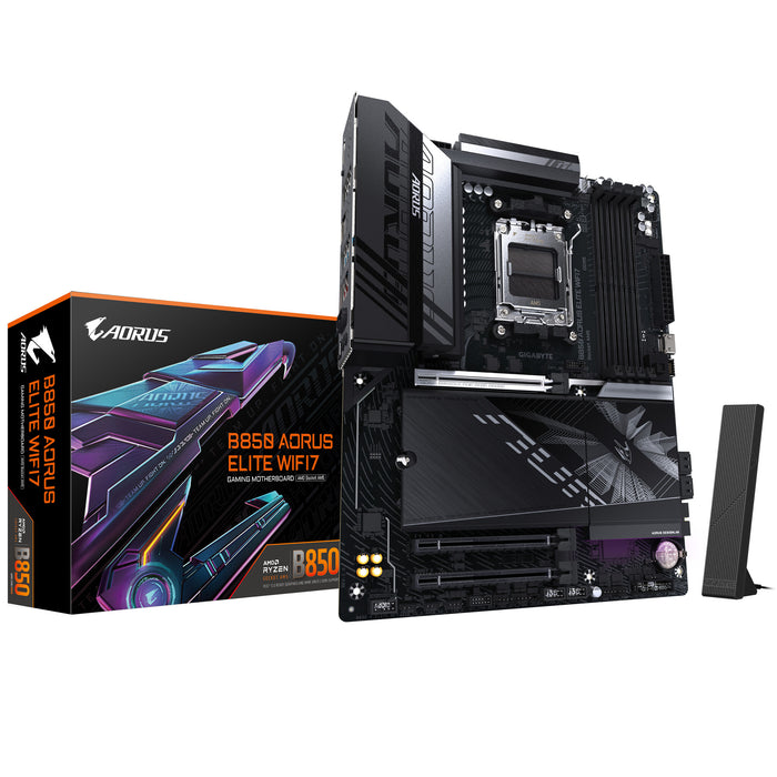 Gigabyte B850 AORUS ELITE WIFI7 ATX Motherboard | AM5 | 4x DDR5 Slots | Wi-Fi 7