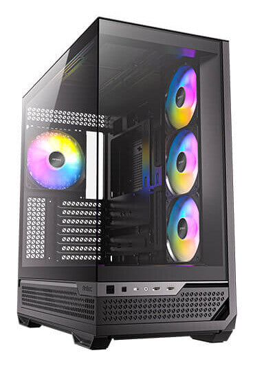 Antec C7 ARGB Midi Tower PC Case Black | Liquid Cooling Support