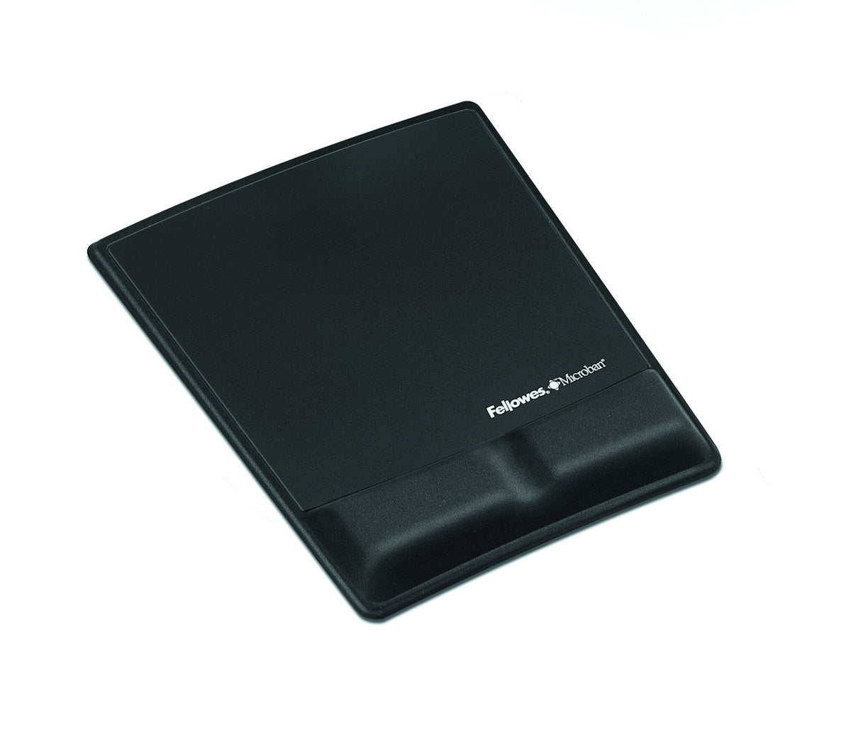 Fellowes Mouse Mat Wrist Support - Health-V Mouse Pad with Antibacterial Protection - Black