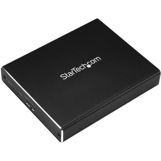 StarTech Dual-Slot Drive Enclosure for M.2 SATA SSDs - USB 3.1 (10Gbps) - RAID
