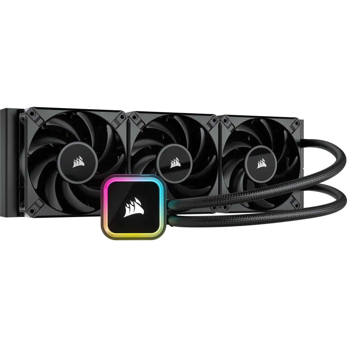 Corsair iCUE H150i RGB ELITE AIO Liquid Cooler | 360mm 1850 RPM 65.57 CFM PWM RGB Black