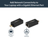 StarTech.com USB C to Gigabit Ethernet Adapter - 1Gbps NIC USB 3.0/USB 3.1 Type C Network Adapter - 1GbE USB-C to RJ45/LAN Port Thunderbolt 3 Compatible Windows MacBook Pro Chromebook